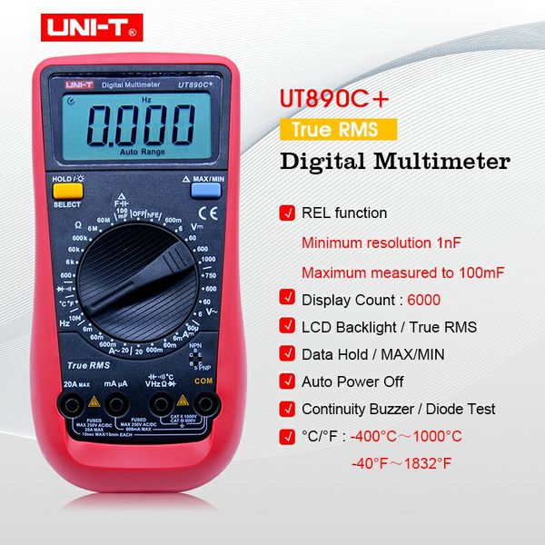 uni-t ut890c+ true rms digital multimeter with c/f temperature capacitance frequency multi meter diode tester
uni-t ut890c+ true rms digital multimeter with c/f temperature capacitance frequency multi meter diode tester