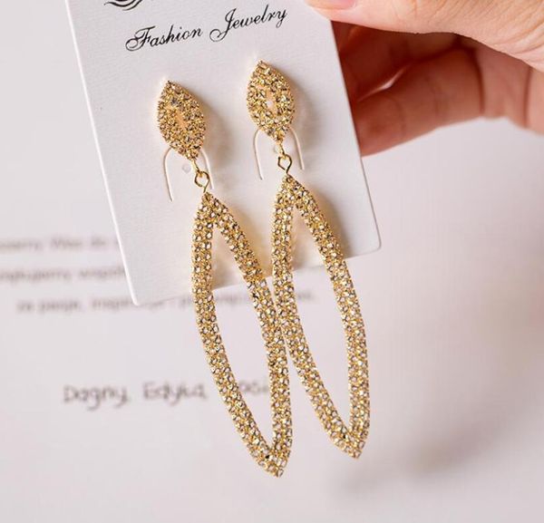 s925 silver needle shiny crystal rhinestone exaggerated oval 2020 online celebrity personalized fashion women's earrings, Golden;silver
s925 silver needle shiny crystal rhinestone exaggerated oval 2020 online celebrity personalized fashion women's earrings, Golden;silver