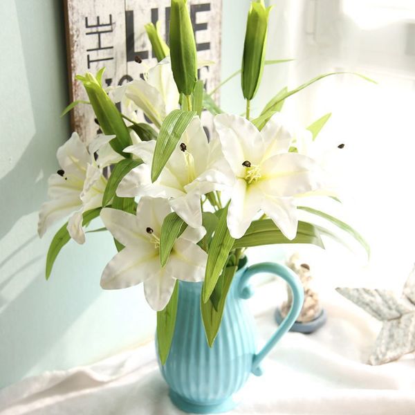 1pcs artificial 100cm real touch lily flowers latex for wedding bridal bouquets fake artificial flowers home decoration
1pcs artificial 100cm real touch lily flowers latex for wedding bridal bouquets fake artificial flowers home decoration