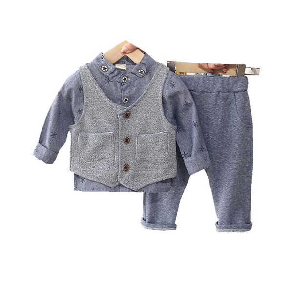 boy suit 2019 new autumn style children handsome toddler boys clothes foreign baby three pieces fashion children's clothes, White
boy suit 2019 new autumn style children handsome toddler boys clothes foreign baby three pieces fashion children's clothes, White