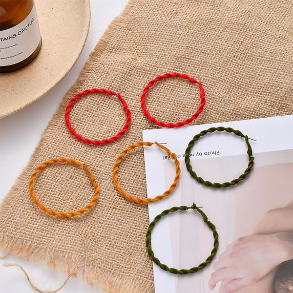 autumn winter retro big hoop earrings for women exaggerated flocking geometric circle round earrings statement fashion jewelry, Golden;silver
autumn winter retro big hoop earrings for women exaggerated flocking geometric circle round earrings statement fashion jewelry, Golden;silver