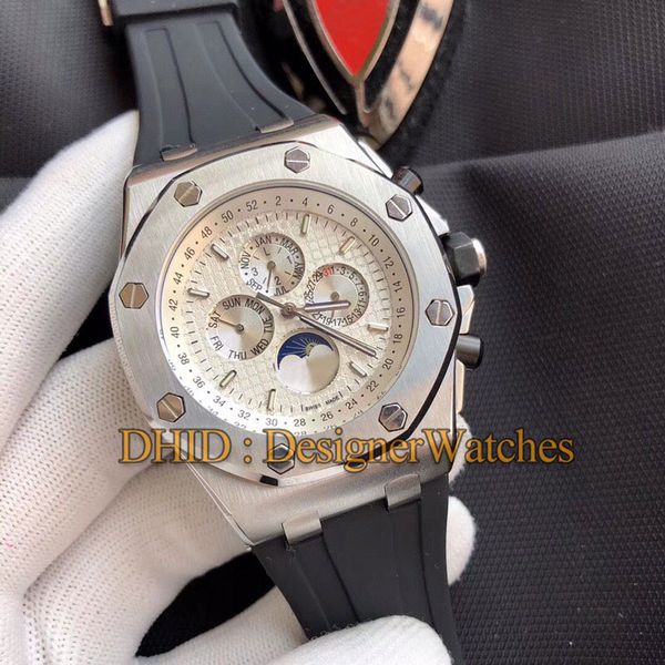 fashion watches man mechanical automatic movement wristwatches 45mm silver 316l stainless steel case black rubber strap montre de luxe watch, Slivery;brown 
fashion watches man mechanical automatic movement wristwatches 45mm silver 316l stainless steel case black rubber strap montre de luxe watch, Slivery;brown