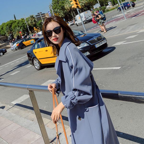 nicespring coat women tide fashion women's windbreaker sobrutudo feminino long paragraph loose autumn women's coat, Tan;black
nicespring coat women tide fashion women's windbreaker sobrutudo feminino long paragraph loose autumn women's coat, Tan;black