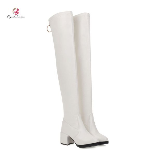 original intention elegant over the knee high boots woman pointed toe large square heels ring zip black boots sewing plus size
original intention elegant over the knee high boots woman pointed toe large square heels ring zip black boots sewing plus size