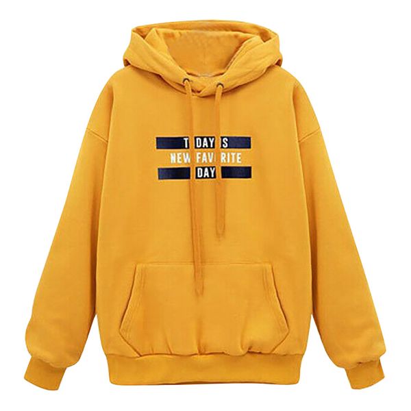 sweatshirt hoodies women autumn winter warm long sleeve hoodie today is new letter print drawstring pullovers sudadera mujer, Black
sweatshirt hoodies women autumn winter warm long sleeve hoodie today is new letter print drawstring pullovers sudadera mujer, Black