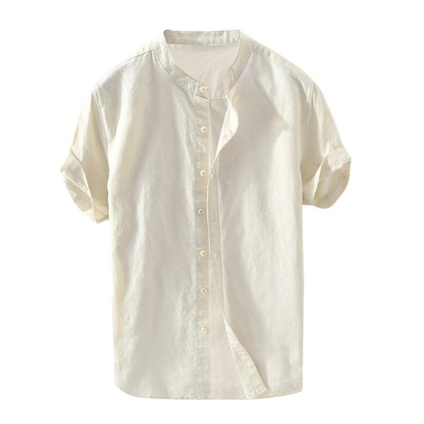 male shirts summer men's cool thin breathable solid color button cotton linen shirt short sleeve leisure shirt fitness camisa, White;black
male shirts summer men's cool thin breathable solid color button cotton linen shirt short sleeve leisure shirt fitness camisa, White;black