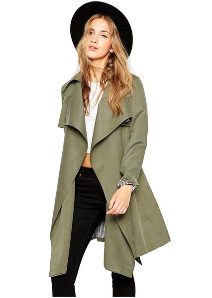 2017 new arrival maternity fashion with belt lapel solid long trench coat lapel long sleeve stripe lining, White
2017 new arrival maternity fashion with belt lapel solid long trench coat lapel long sleeve stripe lining, White