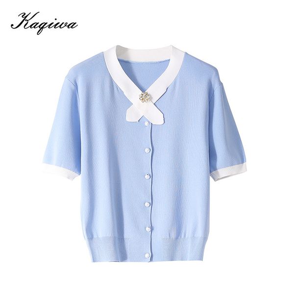 women's knits & tees ice silk sun protection nail bead small fragrant short sleeve knitwear thin cardigan coat sweater female, White
women's knits & tees ice silk sun protection nail bead small fragrant short sleeve knitwear thin cardigan coat sweater female, White