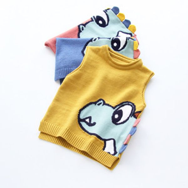 2018 spring autumn children's clothing cotton cartoon round neck core-spun yarn baby boy girls kid fashion knitted vests, Blue
2018 spring autumn children's clothing cotton cartoon round neck core-spun yarn baby boy girls kid fashion knitted vests, Blue