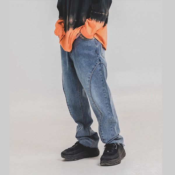 men's jeans men vintage fashion streetwear trousers straight denim pants hip hop loose male women couple high street full length, Blue
men's jeans men vintage fashion streetwear trousers straight denim pants hip hop loose male women couple high street full length, Blue