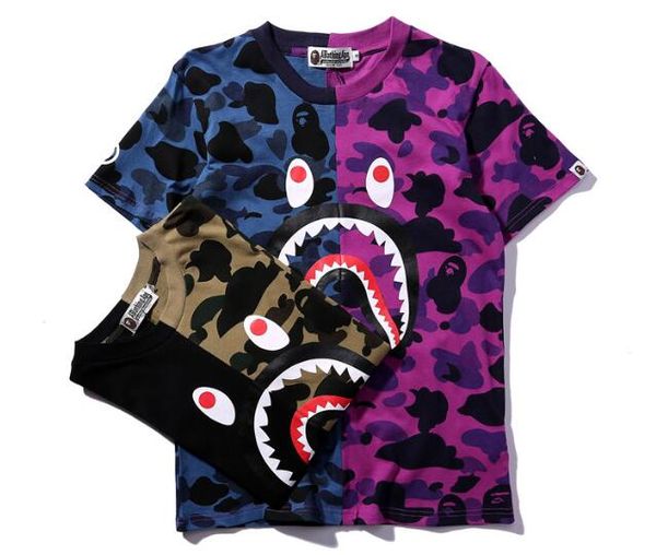 18ss mens designer t shirts apes tshirts shark head camo cotton t-shirt sports tee hip hop short vetements, White;black
18ss mens designer t shirts apes tshirts shark head camo cotton t-shirt sports tee hip hop short vetements, White;black