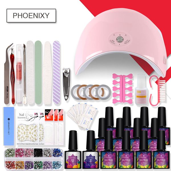 6/12/20 color gel nail polish varnish extension kit with 36w led uv nail lamp kit for manicure set acrylic nails art tools
6/12/20 color gel nail polish varnish extension kit with 36w led uv nail lamp kit for manicure set acrylic nails art tools