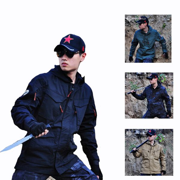 hunting jacket men windproof soft shell tactical jacket army sport clothing winter fleece coat windbreaker, Black;brown
hunting jacket men windproof soft shell tactical jacket army sport clothing winter fleece coat windbreaker, Black;brown