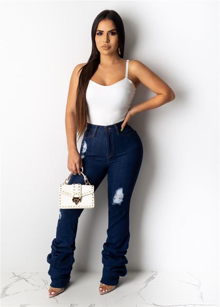 womens designer jeans fashion holes long denim flare pants womens zipper fly casual high waisted jeans, Blue
womens designer jeans fashion holes long denim flare pants womens zipper fly casual high waisted jeans, Blue