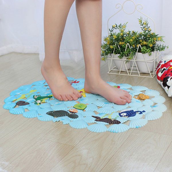 bathroom pvc non-slip mat bathroom supplies children's shower oval printed shell mat wry004
bathroom pvc non-slip mat bathroom supplies children's shower oval printed shell mat wry004