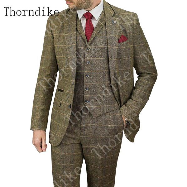 thorndike 2020 new winter men's suit herringbone pattern tweed 3 pcs checked single breasted business tuxedo (jacket+vest+pants, White;black
thorndike 2020 new winter men's suit herringbone pattern tweed 3 pcs checked single breasted business tuxedo (jacket+vest+pants, White;black