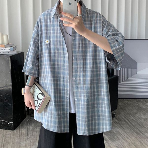 short sleeve plaid shirt men korean-style loose men shirt summer thin fashion casual mens shirts, White;black
short sleeve plaid shirt men korean-style loose men shirt summer thin fashion casual mens shirts, White;black