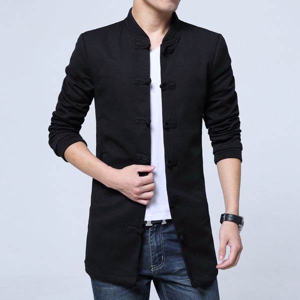 2018 spring men's casual long sleeve trench male , men's large size hanfu, high-end boutique tang suit , vintage cheongsam men, Tan;black
2018 spring men's casual long sleeve trench male , men's large size hanfu, high-end boutique tang suit , vintage cheongsam men, Tan;black