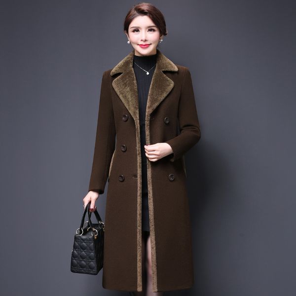 fashion office lady long woolen winter coats solid slim wool coat and jacket double breasted ladies coats, Black
fashion office lady long woolen winter coats solid slim wool coat and jacket double breasted ladies coats, Black