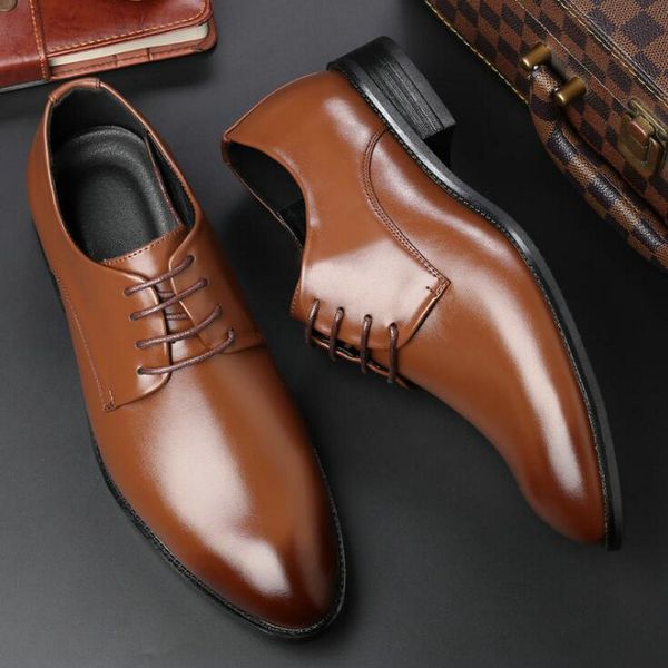 fashion big size 48 men's dress shoes business wedding shoes oxfords lace up pointed toe flats mens casual leather 789, Black
fashion big size 48 men's dress shoes business wedding shoes oxfords lace up pointed toe flats mens casual leather 789, Black