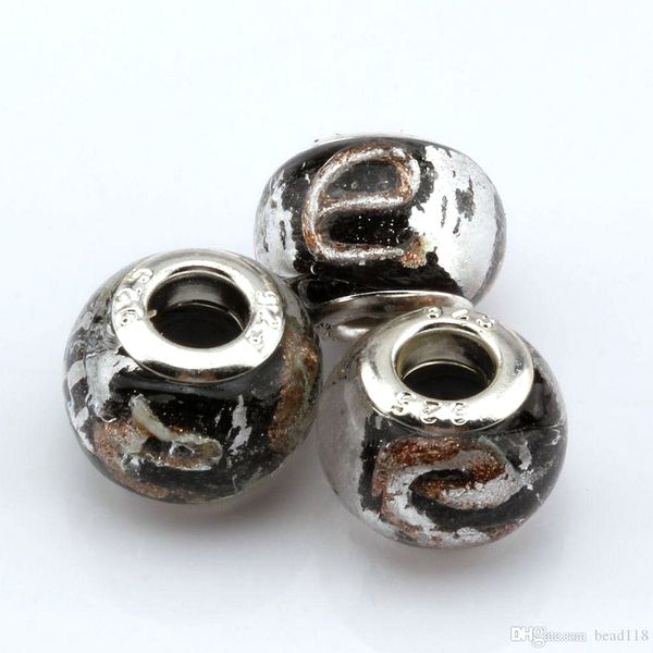 mic 100 шт. черное золото серебряная фольга алфавит "e" lampwork стекло бусы с большим отверстием fit браслет из бисера, Crystal
mic 100 шт. черное золото серебряная фольга алфавит "e" lampwork стекло бусы с большим отверстием fit браслет из бисера, Crystal