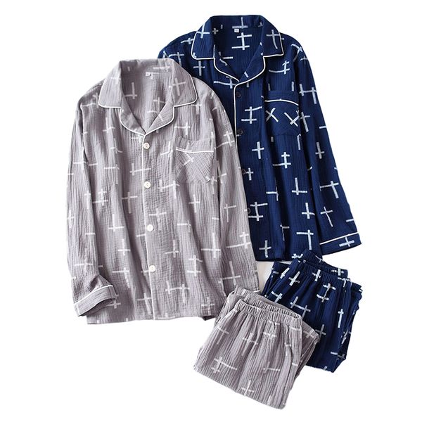 simple 100% crepe cotton sleepwear men pijama hombre gauze two piece pyjamas male long-sleeve pajamas sets soft summer 2019, Black;brown
simple 100% crepe cotton sleepwear men pijama hombre gauze two piece pyjamas male long-sleeve pajamas sets soft summer 2019, Black;brown