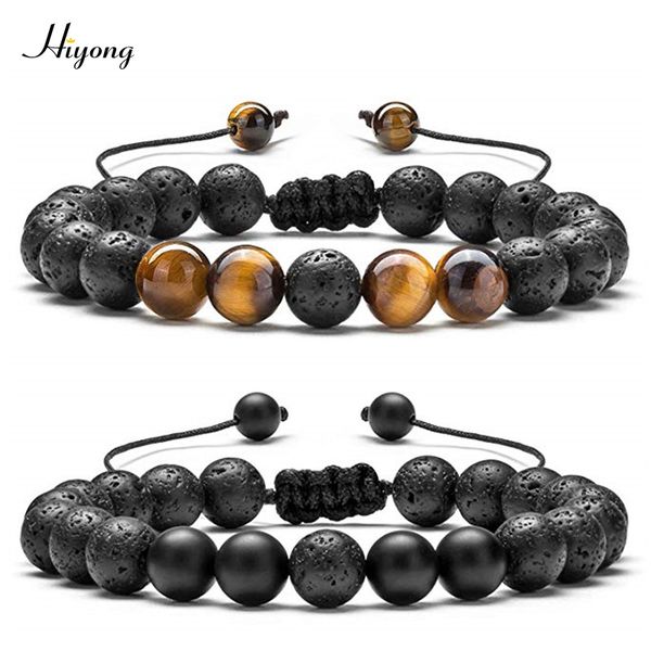 tiger eye stone bracelet for men women braided rope adjustable lava rock bracelet natural stone energy healing couple bracelets, Black
tiger eye stone bracelet for men women braided rope adjustable lava rock bracelet natural stone energy healing couple bracelets, Black