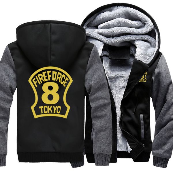 enn enn no shouboutai fire force jacket zipper sweatshirt thick sportswear streetwear winter coat hoodie hooded cosplay costume, Black
enn enn no shouboutai fire force jacket zipper sweatshirt thick sportswear streetwear winter coat hoodie hooded cosplay costume, Black