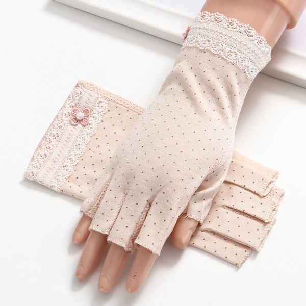 women' cotton half finger gloves exposed summer sunscreen thin section work driving non-slip gloves tbfs07, Blue;gray
women' cotton half finger gloves exposed summer sunscreen thin section work driving non-slip gloves tbfs07, Blue;gray
