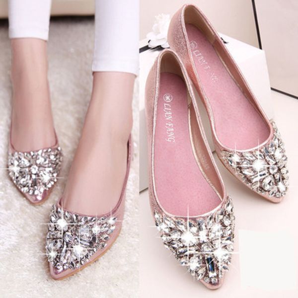women dress flats fashion pointed toe rhinestone shoes woman loafers summer fashion sweet flat casual shoes women plus size 35-40, Black
women dress flats fashion pointed toe rhinestone shoes woman loafers summer fashion sweet flat casual shoes women plus size 35-40, Black
