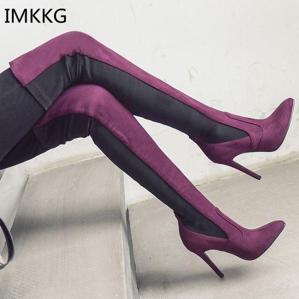 2018 new fashion over the knee boots breathable women boots shoes woman high heels fashion thigh high a685, Black
2018 new fashion over the knee boots breathable women boots shoes woman high heels fashion thigh high a685, Black