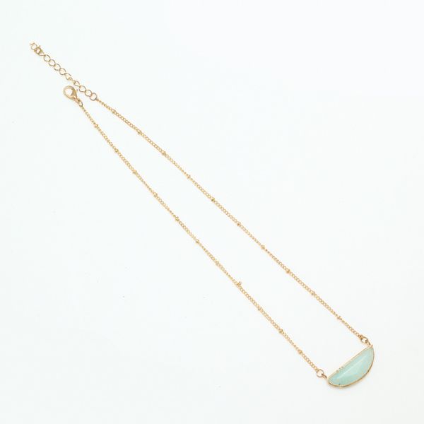 sweet style wedding accessories jewelry simple geometric long metal necklace vintage half-round alloy candy-colored necklace pendant, White
sweet style wedding accessories jewelry simple geometric long metal necklace vintage half-round alloy candy-colored necklace pendant, White