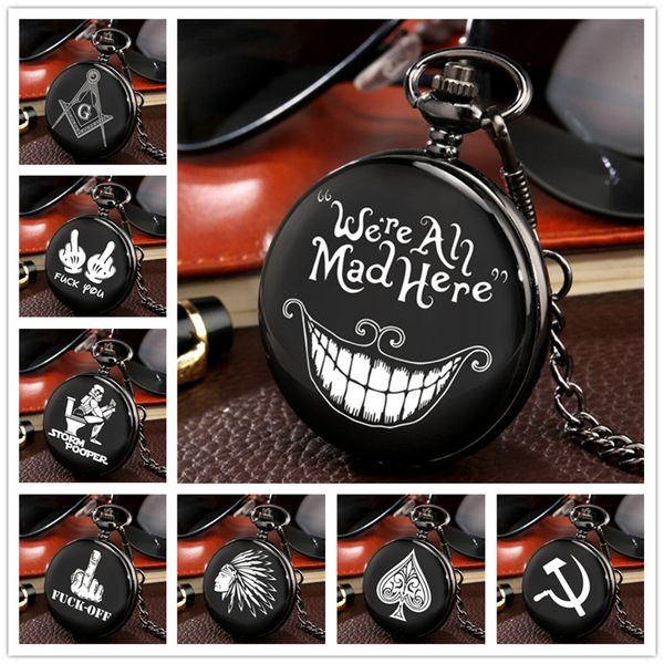 steampunk pocket watch fob chain: black smooth case, quartz analog, honor country/masonic/communism/wolf themes for men and women, Slivery;golden
steampunk pocket watch fob chain: black smooth case, quartz analog, honor country/masonic/communism/wolf themes for men and women, Slivery;golden