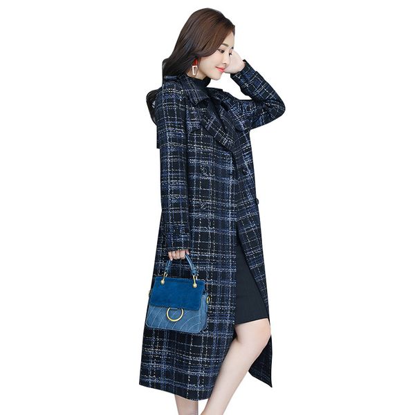 tang 2019 new spring autumn retro business women's windbreaker coat female long section korean fashion plaid trench coat, Tan;black
tang 2019 new spring autumn retro business women's windbreaker coat female long section korean fashion plaid trench coat, Tan;black