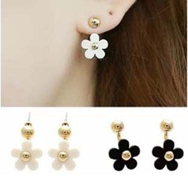 korean-style fresh and lovely elegant daisy flower petal flower gold beads back-hanging ear stud earrings ear stud, Silver
korean-style fresh and lovely elegant daisy flower petal flower gold beads back-hanging ear stud earrings ear stud, Silver
