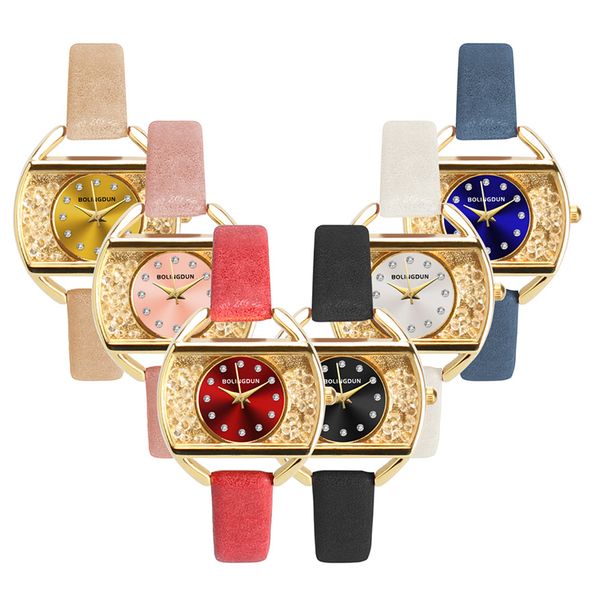 simple trend square and round dial diamond crystal women leather watches wholesale 2019 ladies casual dress quartz wrist watches, Slivery;brown
simple trend square and round dial diamond crystal women leather watches wholesale 2019 ladies casual dress quartz wrist watches, Slivery;brown