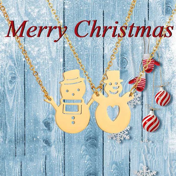 nextvance gold stainless steel christmas snowman maxi necklace winter xmas clavicle for women baby children gift collares, Silver
nextvance gold stainless steel christmas snowman maxi necklace winter xmas clavicle for women baby children gift collares, Silver
