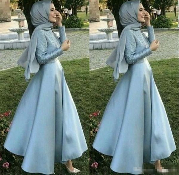 light blue modest arabic evening dresses with kaffiyeh long sleeve saudi prom dresses dubai party gown ankle length z2, Black;red
light blue modest arabic evening dresses with kaffiyeh long sleeve saudi prom dresses dubai party gown ankle length z2, Black;red