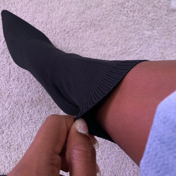autumn luxury women beige sock boots exotic dancer high heels stiletto boots winter fashion stretch fabric boots plus size 200925, Black
autumn luxury women beige sock boots exotic dancer high heels stiletto boots winter fashion stretch fabric boots plus size 200925, Black