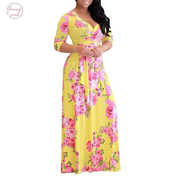 plus size s 5xl elegant women robe summer printed maxi dress fashion boho dress waist long dresses vestidos a2400, Black;gray
plus size s 5xl elegant women robe summer printed maxi dress fashion boho dress waist long dresses vestidos a2400, Black;gray