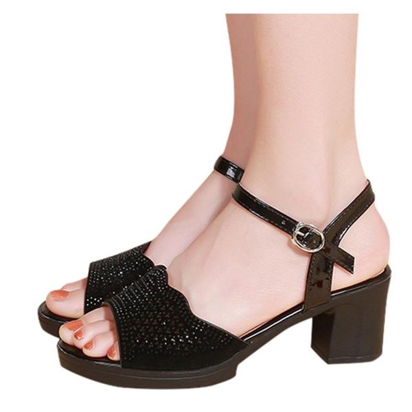 summer sandals women 2020 buckle strap square heels open toe breathable sandals chaussure femme fashion shoes zapatos mujer #25, Black
summer sandals women 2020 buckle strap square heels open toe breathable sandals chaussure femme fashion shoes zapatos mujer #25, Black