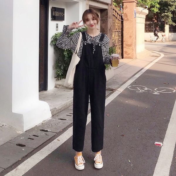 women's jeans 2021 style suspender pants chic harajuku loose casual wide-leg one-piece, Blue
women's jeans 2021 style suspender pants chic harajuku loose casual wide-leg one-piece, Blue