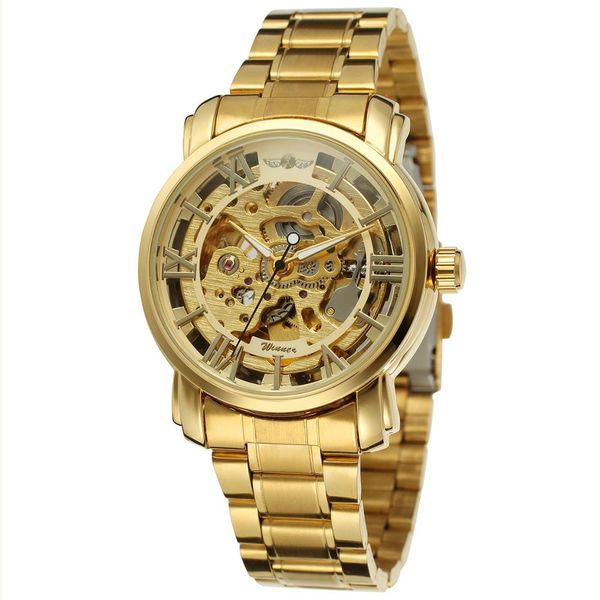winner men's watch luxury automatic wristwatch skeleton bracelet wristwatch gold fashion wristwatches, Slivery;brown
winner men's watch luxury automatic wristwatch skeleton bracelet wristwatch gold fashion wristwatches, Slivery;brown