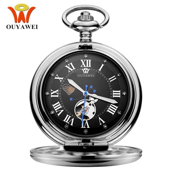 vintage men pocket watches mechanical hand wind fob watch black dial moon phase men full steel chain clock man fob watch gifts, Slivery;golden
vintage men pocket watches mechanical hand wind fob watch black dial moon phase men full steel chain clock man fob watch gifts, Slivery;golden