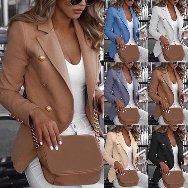 women long sleeve formal blazer jackets cardigan office work lady notched slim fit suit business autumn new outerwear, White;black
women long sleeve formal blazer jackets cardigan office work lady notched slim fit suit business autumn new outerwear, White;black