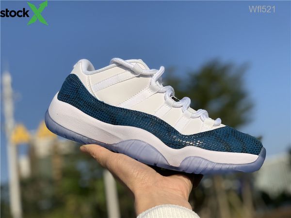 2019 new 11 blue snakeskin low men basketball shoes 11s xi sports sneakers trainers outdoor with box size 8-13, Black
2019 new 11 blue snakeskin low men basketball shoes 11s xi sports sneakers trainers outdoor with box size 8-13, Black