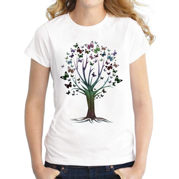 2020 women short sleeve t shirt fashion butterfly tree design t-shirt novelty tee shirts street cloth, White
2020 women short sleeve t shirt fashion butterfly tree design t-shirt novelty tee shirts street cloth, White