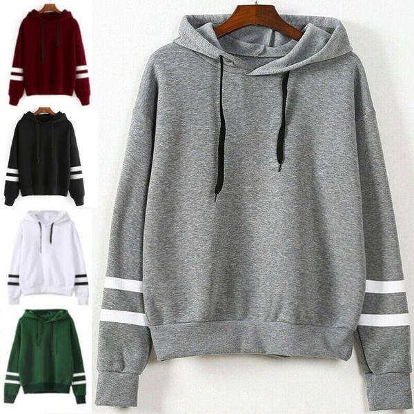 uk women ladies long sleeve hooded hoodies jumper pullover sweatshirt solid, White;black
uk women ladies long sleeve hooded hoodies jumper pullover sweatshirt solid, White;black