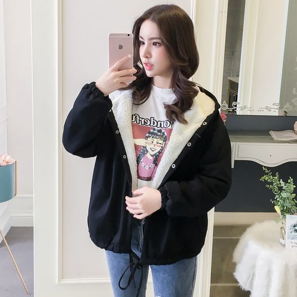 2019 autumn and winter new style korean-style lambs wool students cotton-padded clothes hooded coat large size cartoon cotton co, Blue;black
2019 autumn and winter new style korean-style lambs wool students cotton-padded clothes hooded coat large size cartoon cotton co, Blue;black