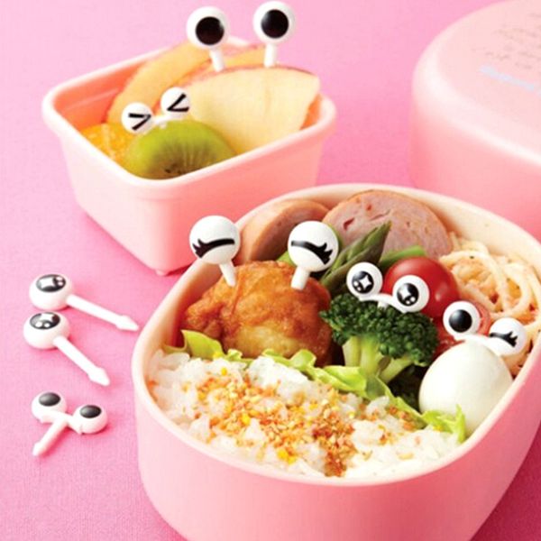 10pcs / set mini eye fruit fork reusable plastic fruit fork decorative sticks children lunch bento box accessories kitchen acces forks
10pcs / set mini eye fruit fork reusable plastic fruit fork decorative sticks children lunch bento box accessories kitchen acces forks